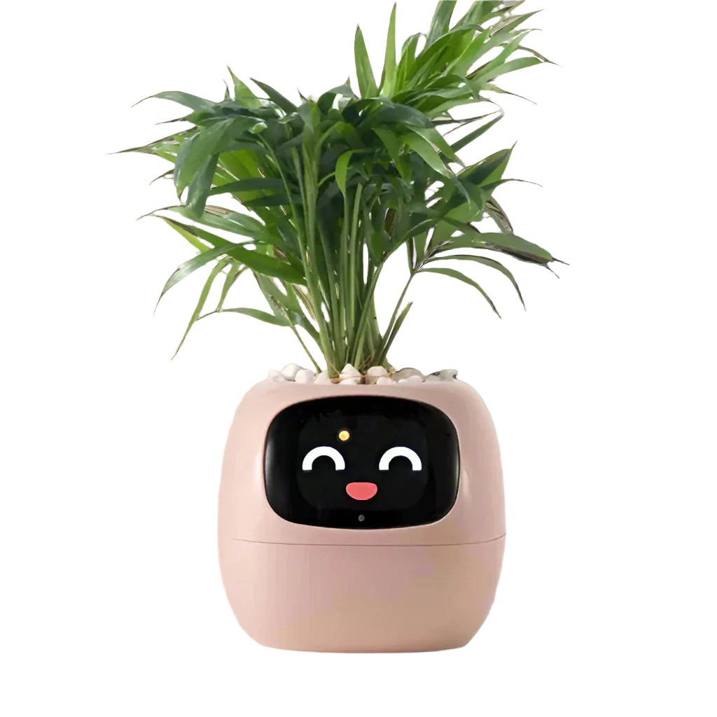 PlantPal Smart Interactive Planter – AI-drevet potte med animeret display og miljøsensorer