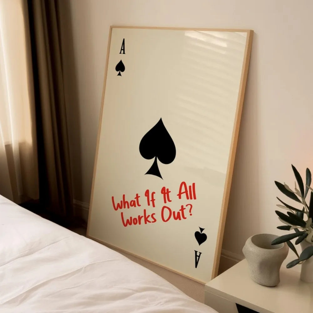 AceOptimism - Minimalistisk motivationsplakat