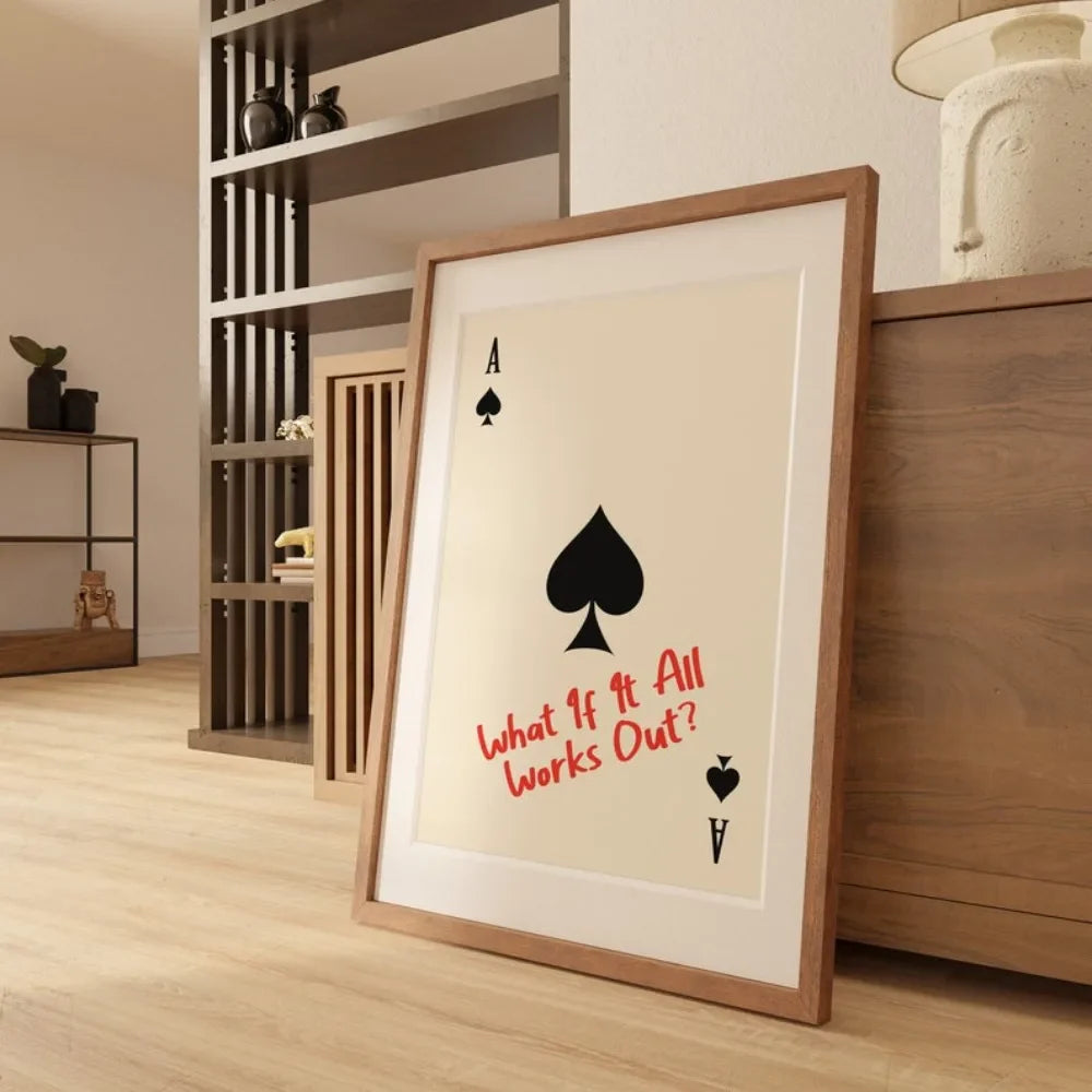 AceOptimism - Minimalistisk motivationsplakat