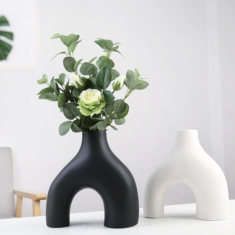 Orbiform Keramikvase – Moderne minimalistisk rundt design