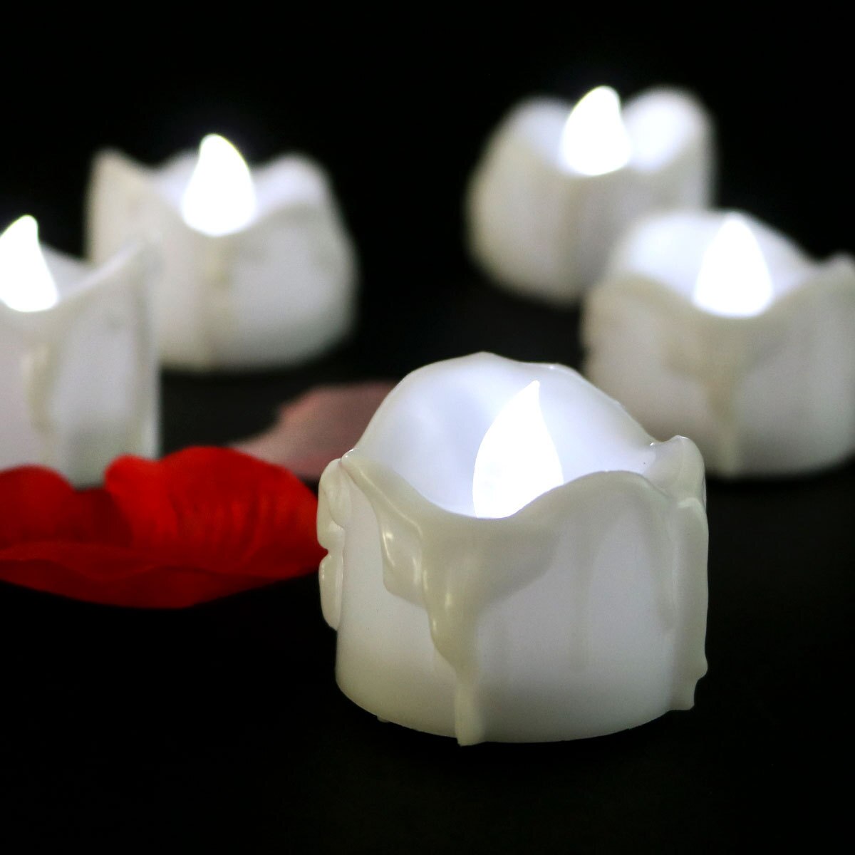 GlowEase LED Fyrfadslys med Fjernbetjening