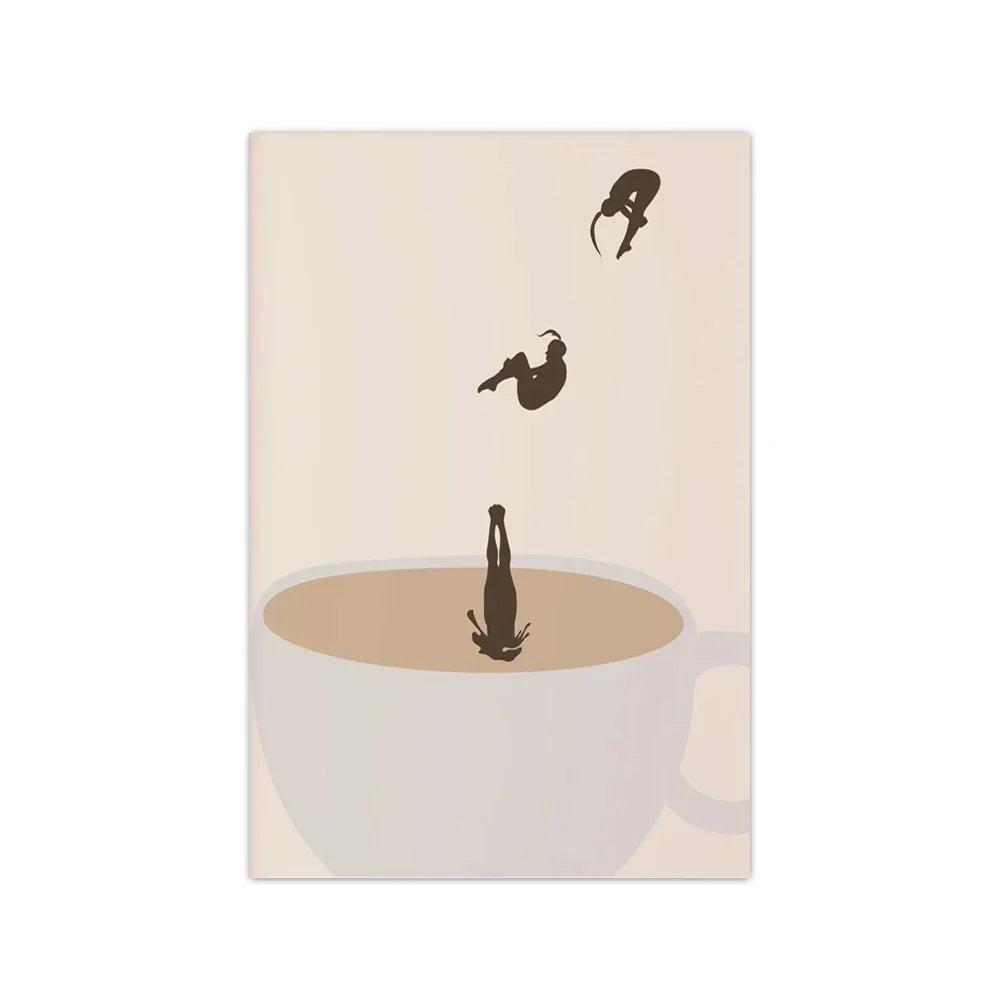 MugDive - Fantasifulde kunstplakater inspireret af kaffe