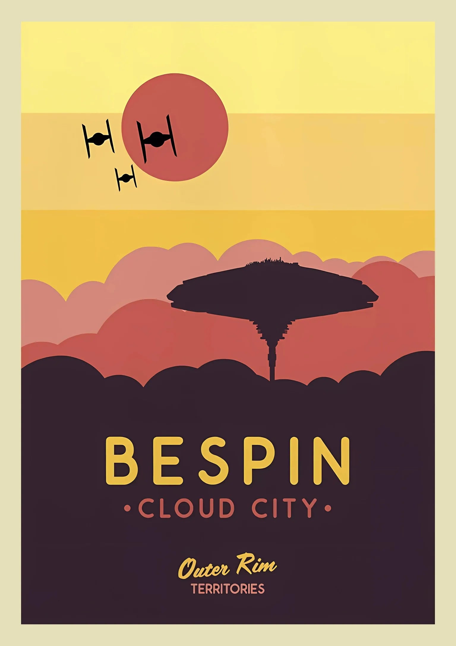 GalacticGetaways - Vintage Star Wars rejseplakat