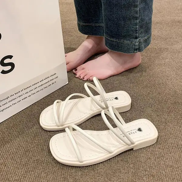 SquareStep Damesandaler med blokhæl – Elegant sommerfodtøj