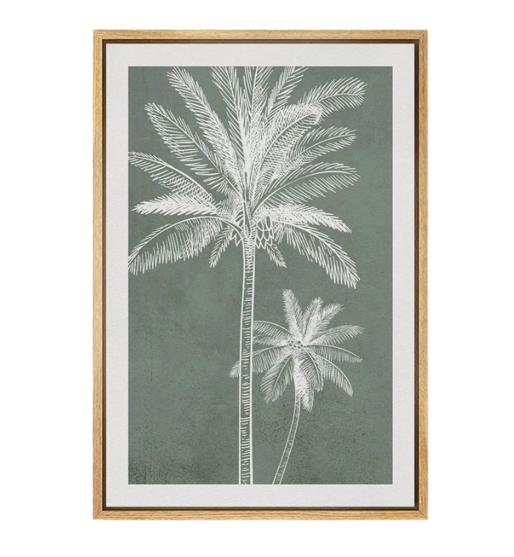 TropicalTranquil - Elegant botanisk vægplakat