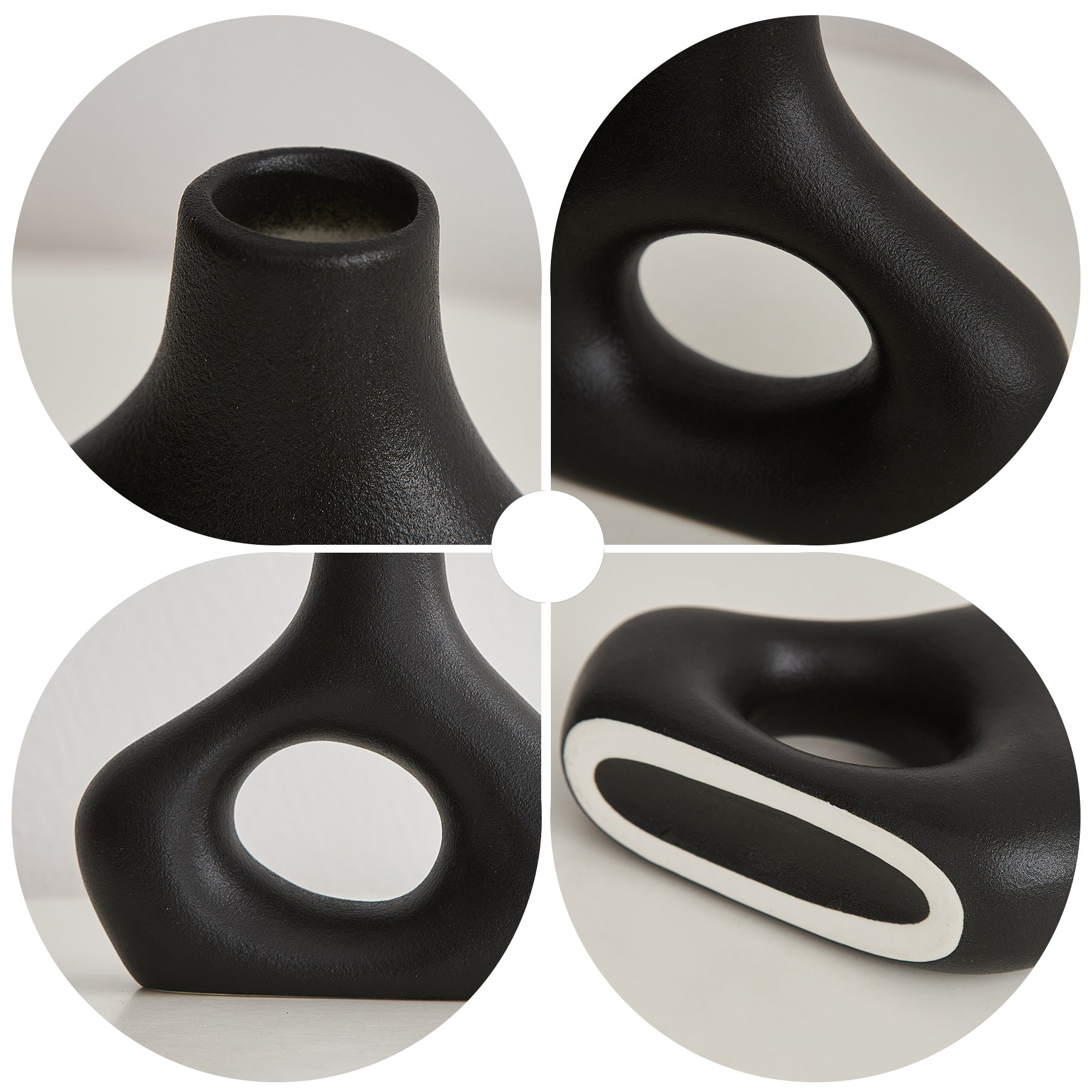 Orbiform Keramikvase – Moderne minimalistisk rundt design