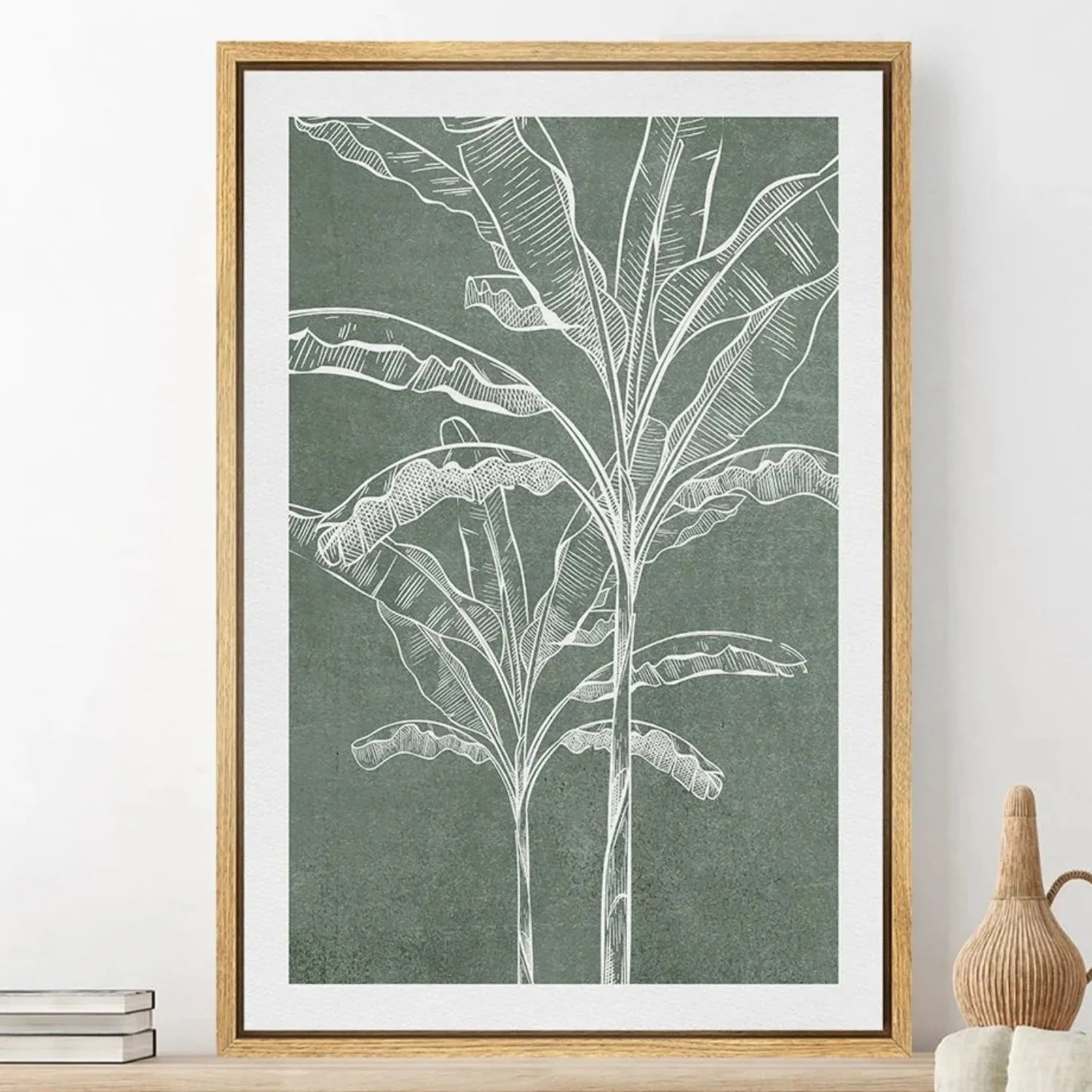 TropicalTranquil - Elegant botanisk vægplakat