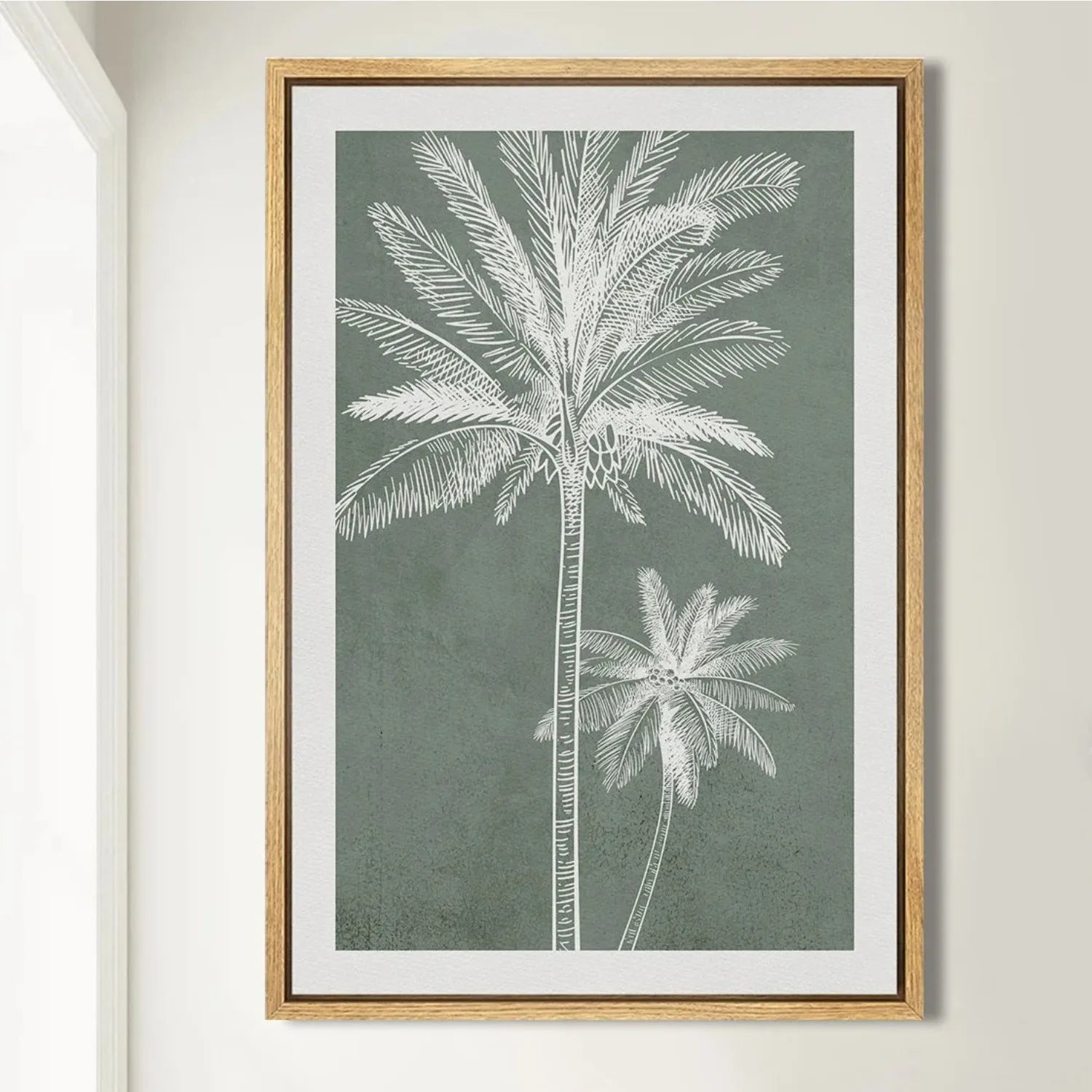 TropicalTranquil - Elegant botanisk vægplakat