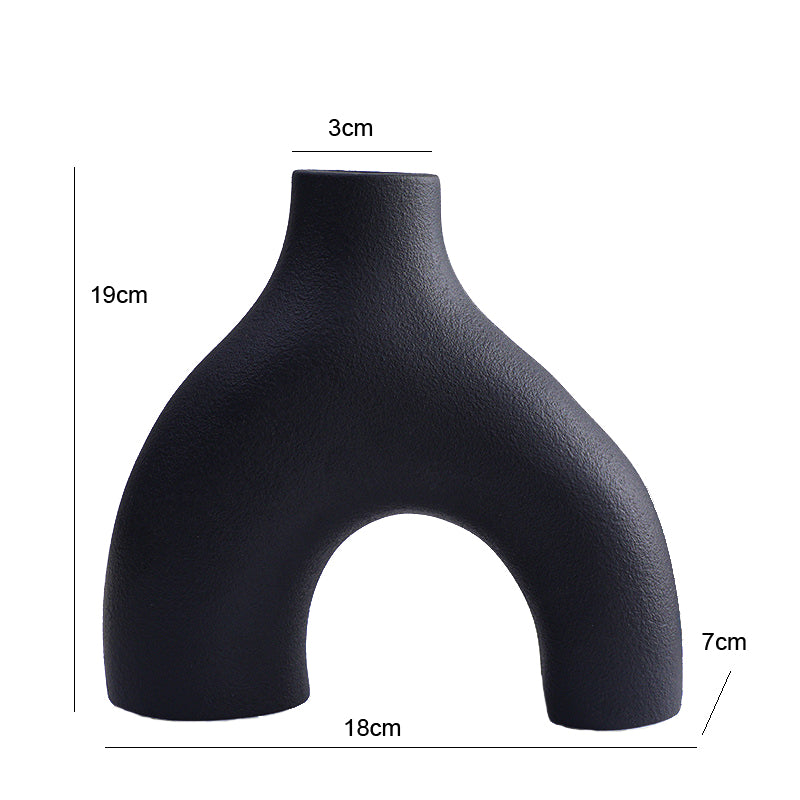 Orbiform Keramikvase – Moderne minimalistisk rundt design