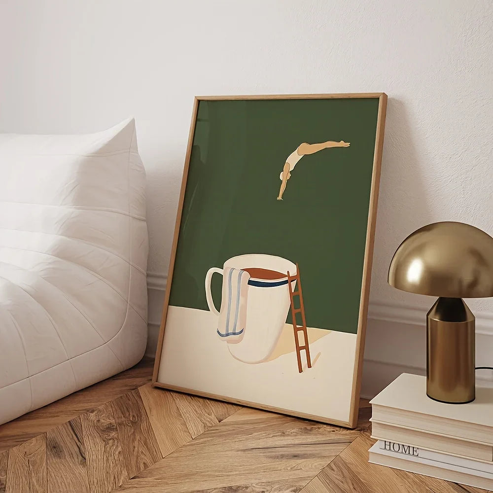 MugDive - Fantasifulde kunstplakater inspireret af kaffe