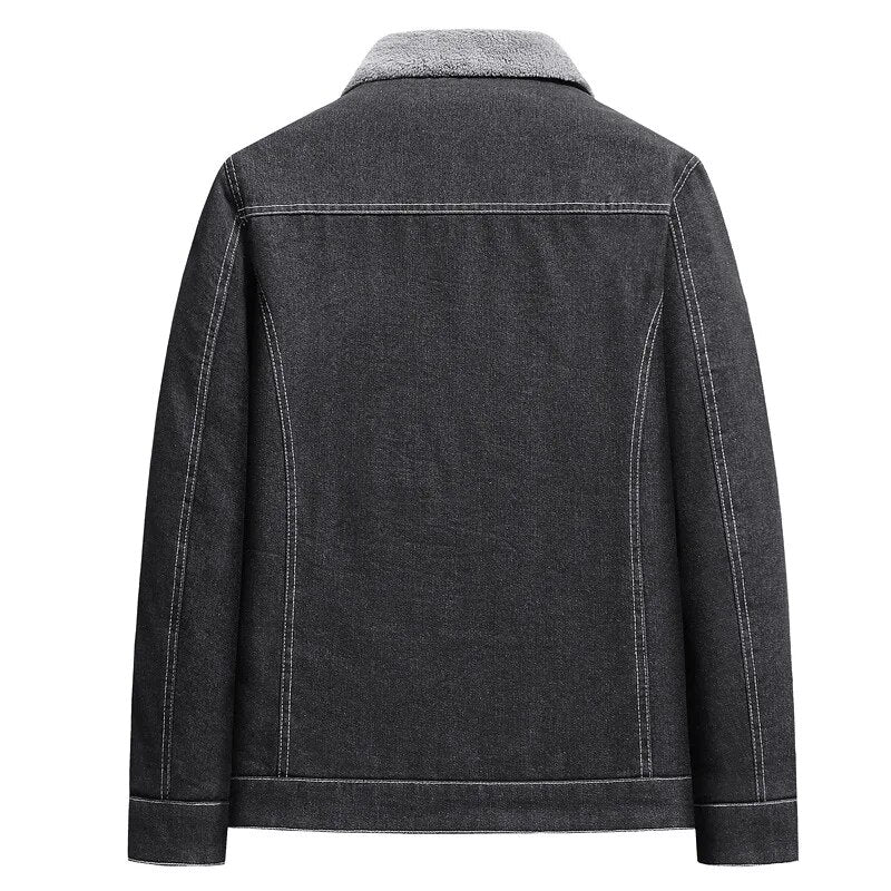 Vincent - Heritage sherpa-foret denimjakke til mænd