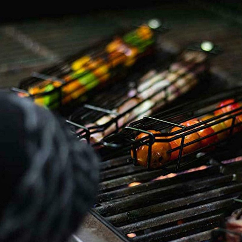 GrillMester Premium Grillkurv Sæt med Varmebestandige Håndtag