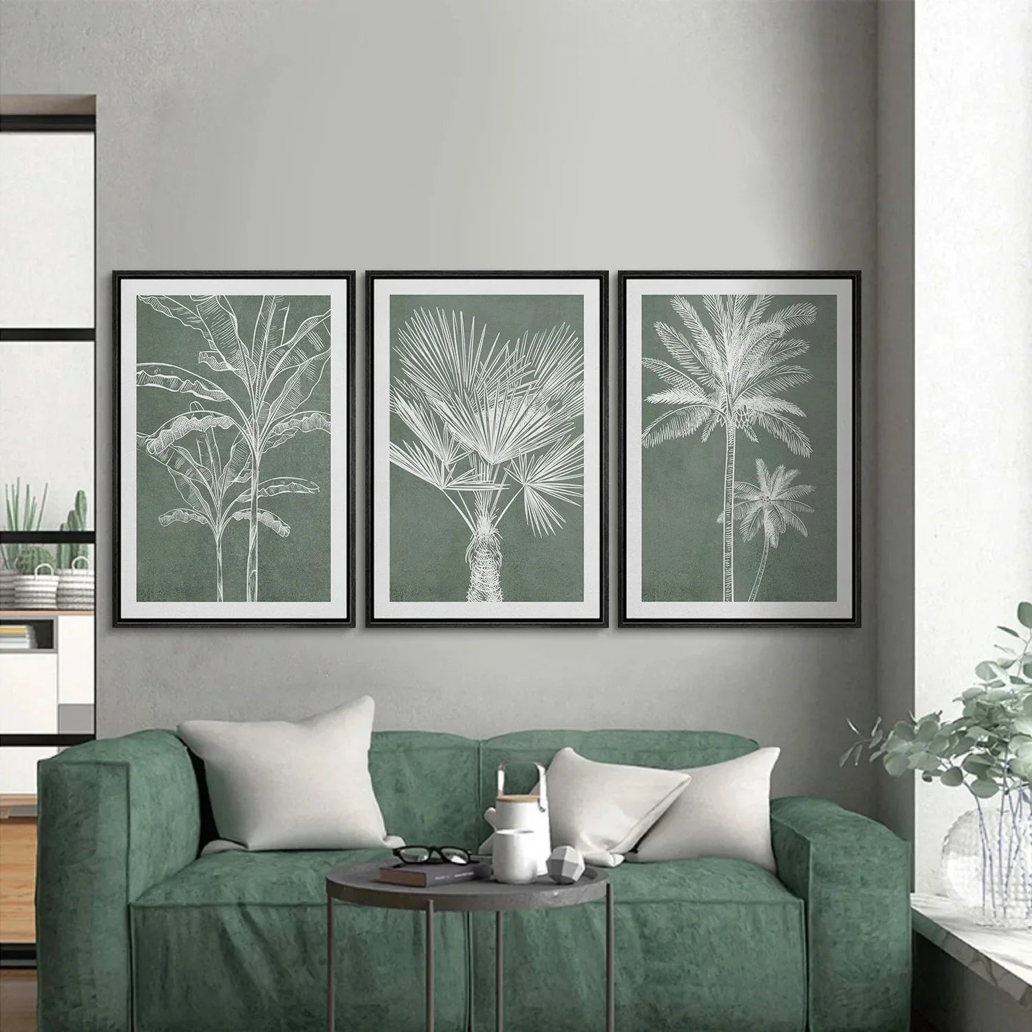 TropicalTranquil - Elegant botanisk vægplakat