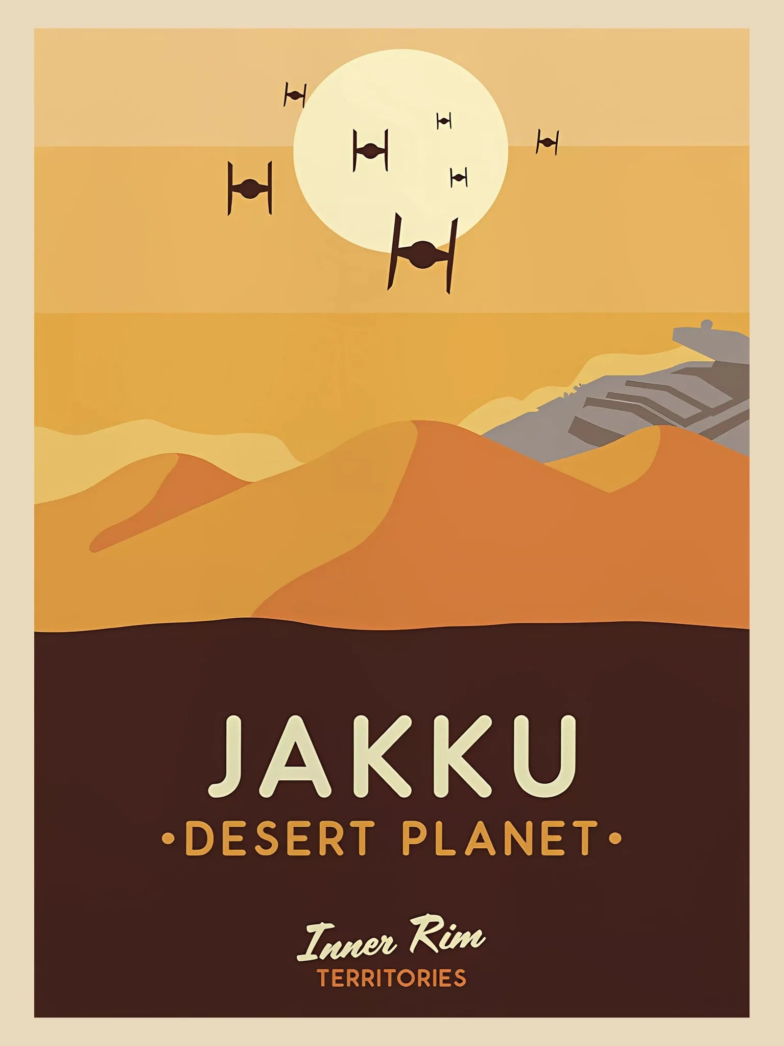 GalacticGetaways - Vintage Star Wars rejseplakat