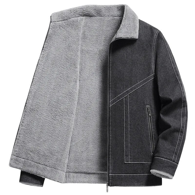 Vincent - Heritage sherpa-foret denimjakke til mænd