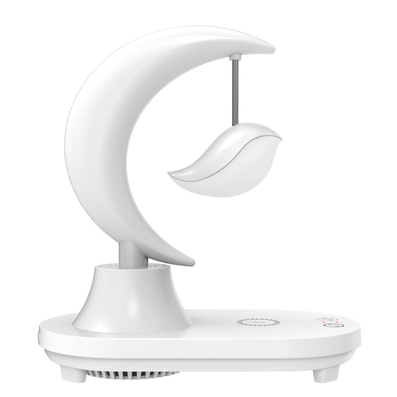 LunaTune – Trådløs Moonlight Bordlampe med Bluetooth-højttaler og Opladningsfunktion