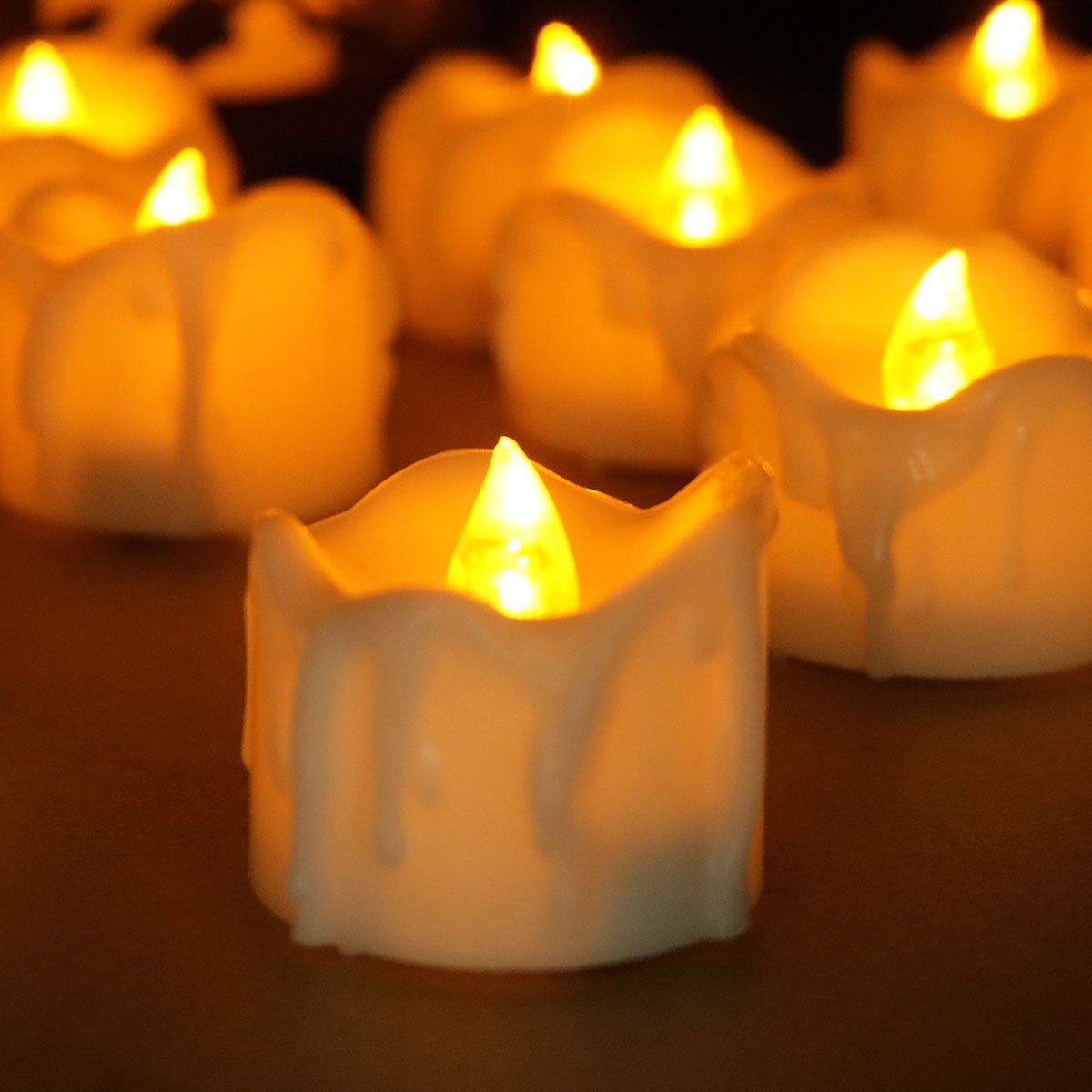 GlowEase LED Fyrfadslys med Fjernbetjening