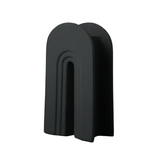 GeoSculpt Håndlavet Keramisk Vase – Moderne Geometrisk Design