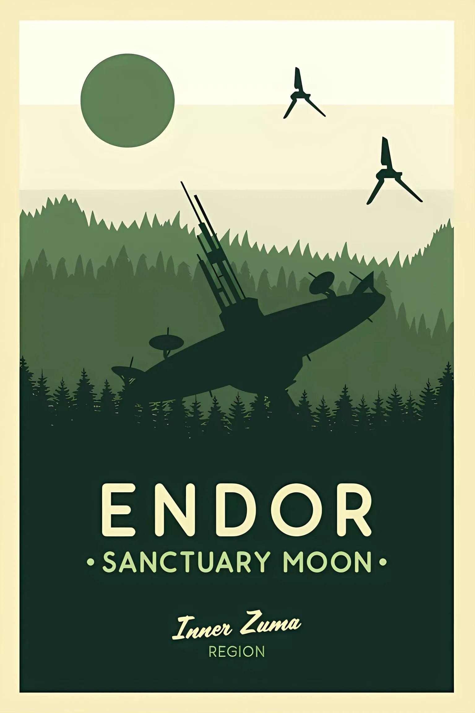 GalacticGetaways - Vintage Star Wars rejseplakat