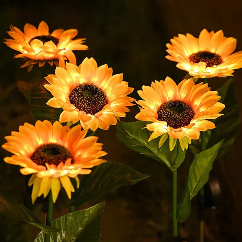SunnyBloom - Solcelledrevet havelampe til solsikke