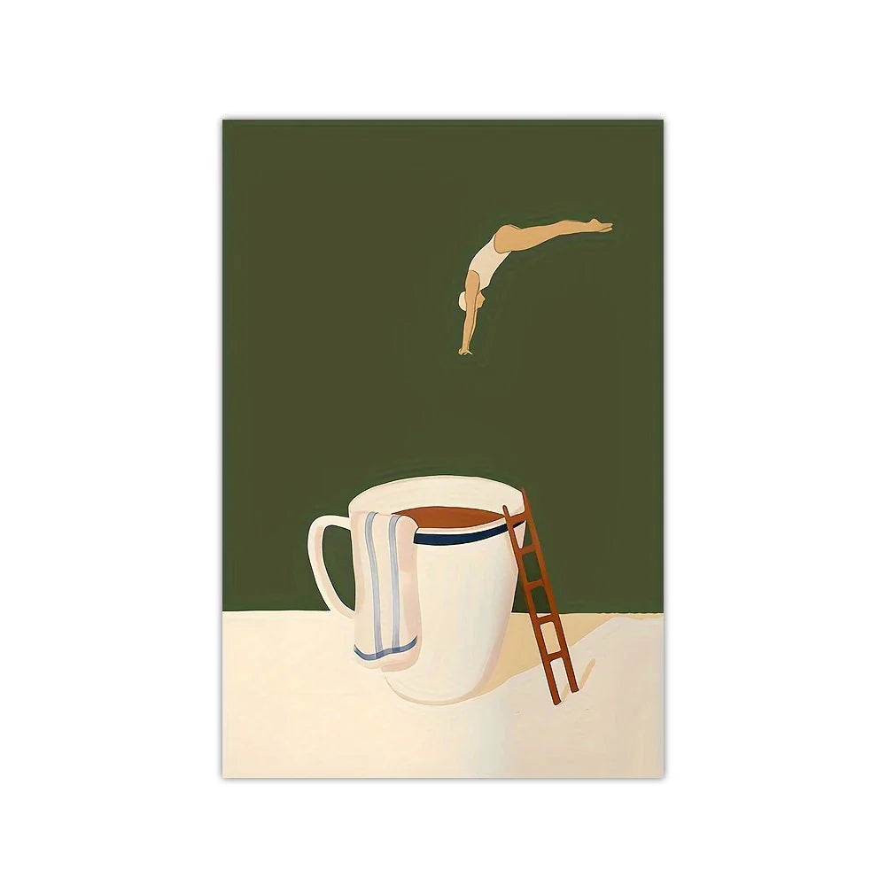 MugDive - Fantasifulde kunstplakater inspireret af kaffe