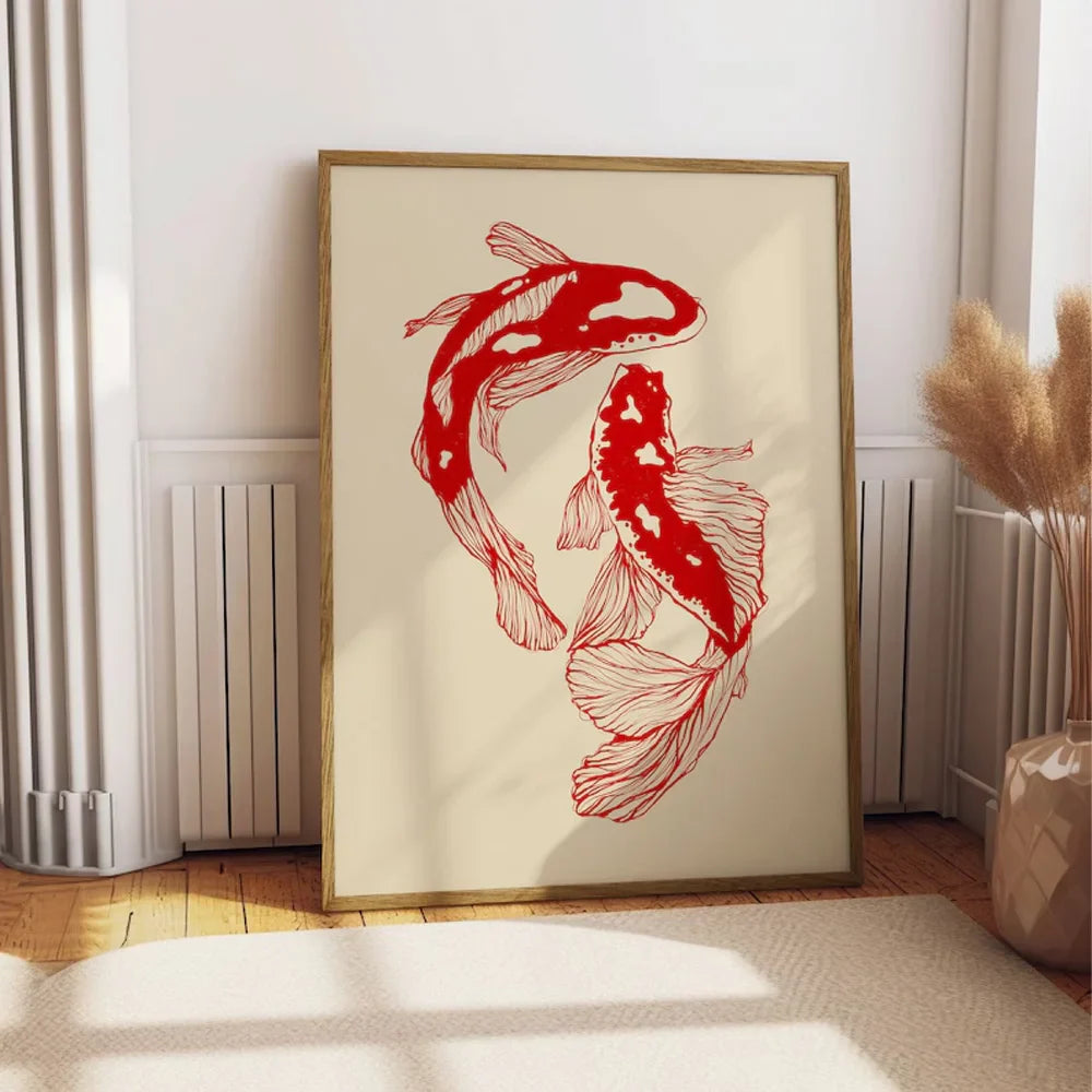 StrikeFlow - Elegance Kunsttryk Koï Fisk