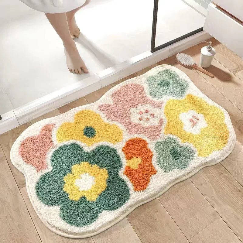 Blomstebløv Skridsikker Badeværelsesmåtte