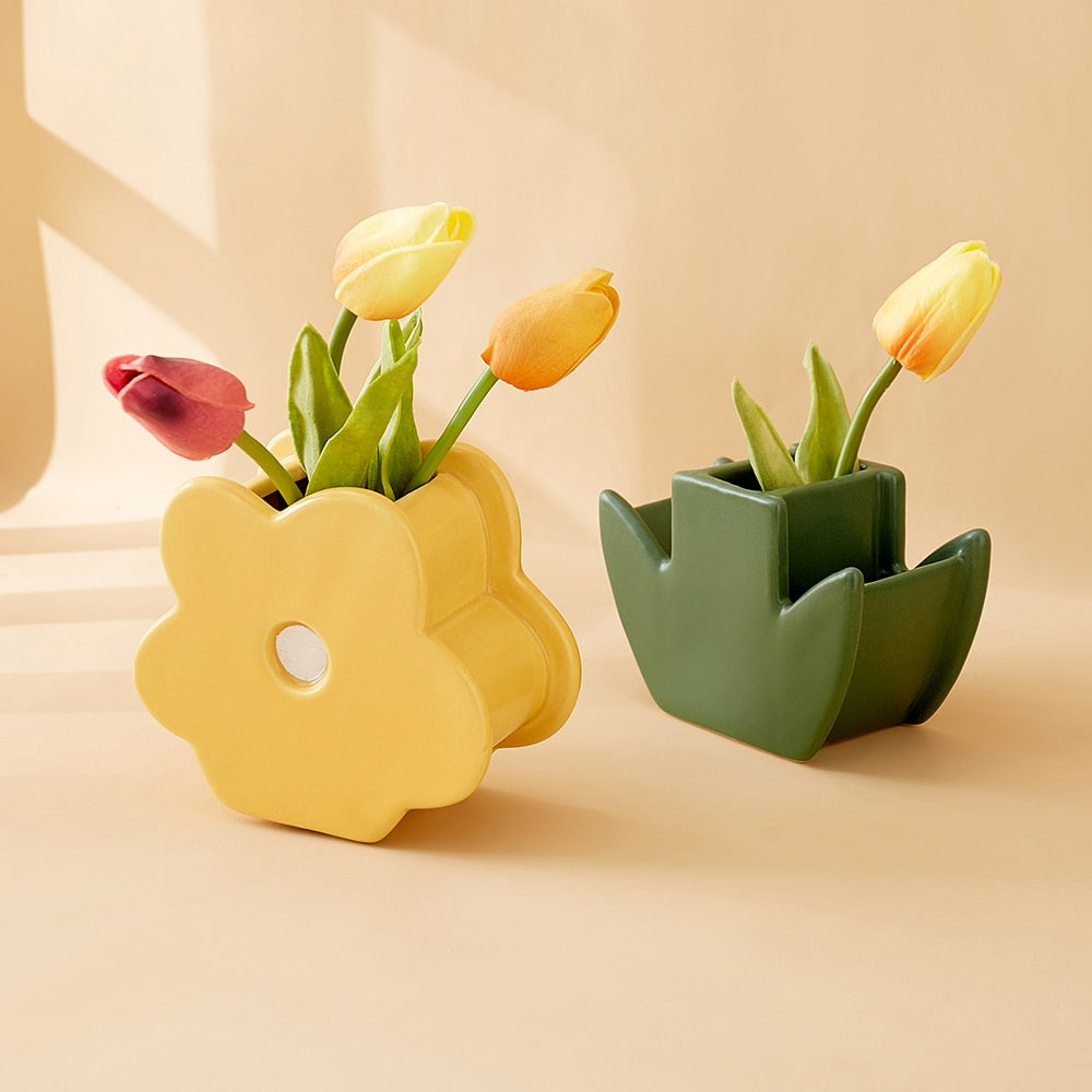 Nordic Bloom Vase – Livlig dekorativ accent