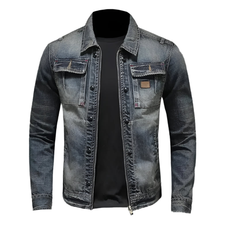Hector - Casual kant denimjakke til mænd