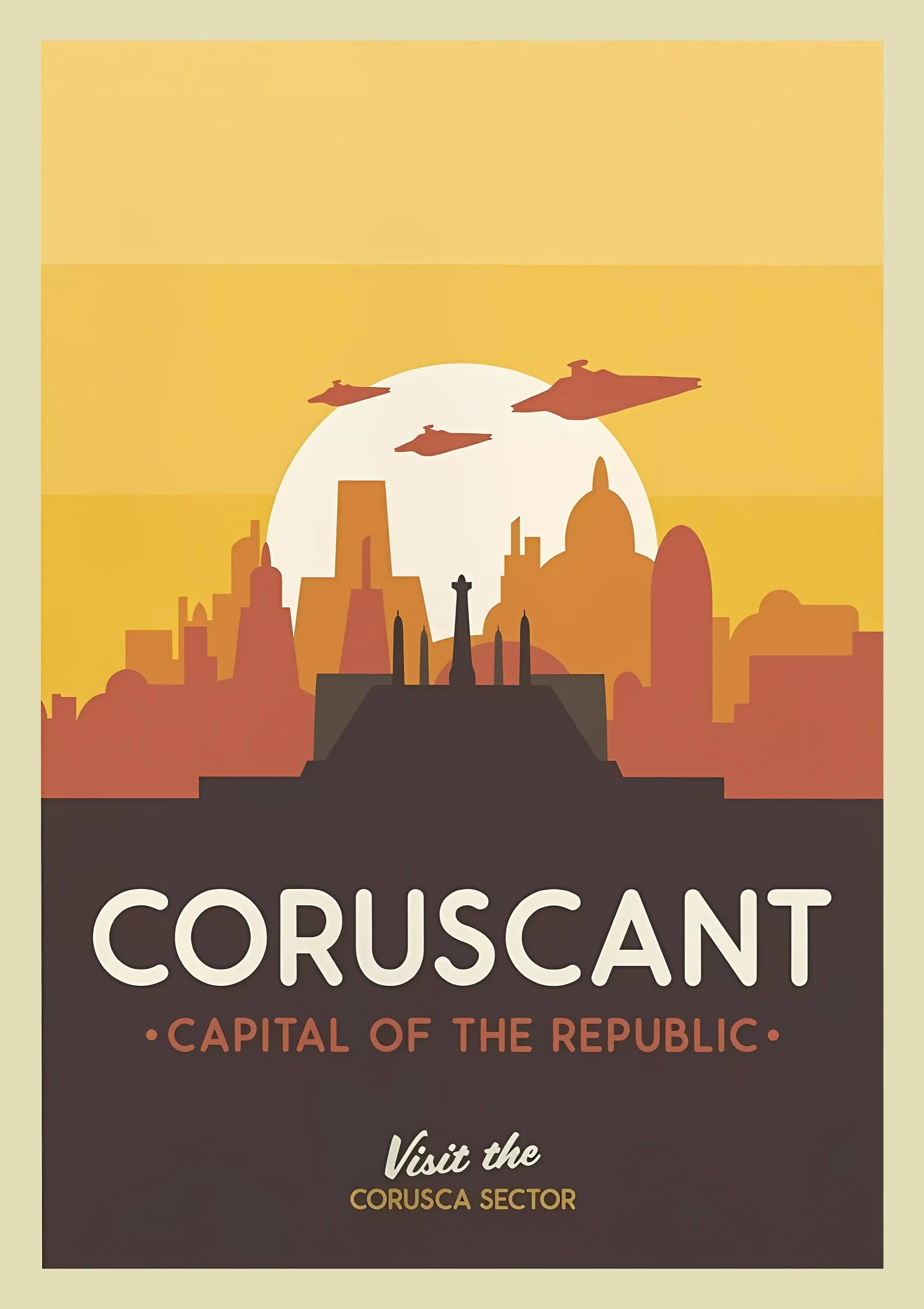 GalacticGetaways - Vintage Star Wars rejseplakat