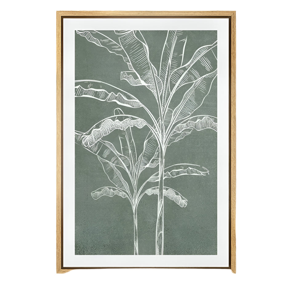 TropicalTranquil - Elegant botanisk vægplakat