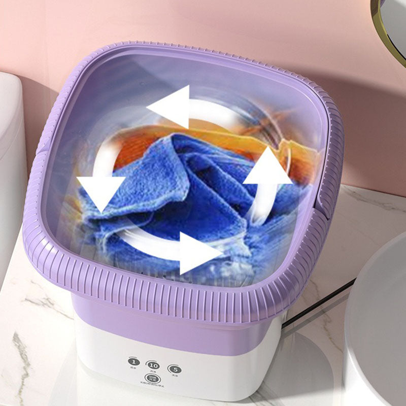 AquaFold Mini Vaskemaskine – Kompakt, foldbar vaskemaskine til smart livsstil