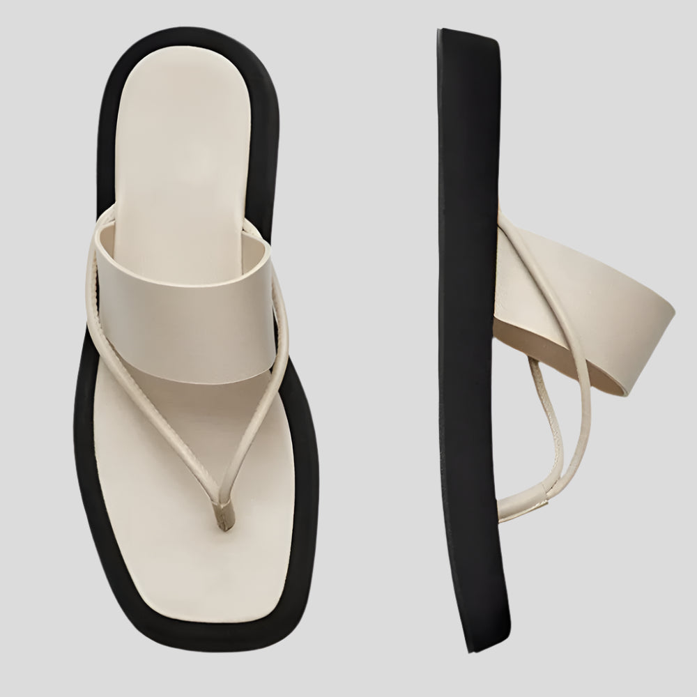 Mariani Dame Flip-flops med tykke såler – Stilfuld komfort til sommerdage