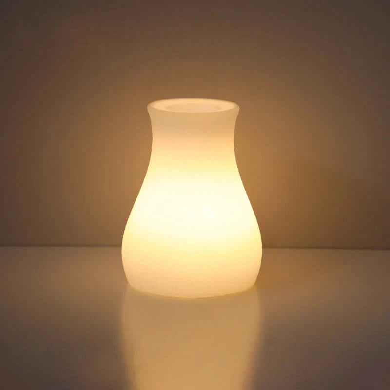 GeoLys LED Bordlampe – Geometrisk Design med Fjernbetjening