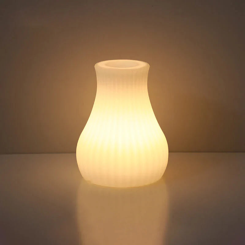 GeoLys LED Bordlampe – Geometrisk Design med Fjernbetjening
