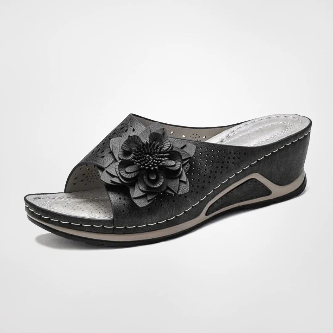 Anna - Sommerblomstrede sandaler