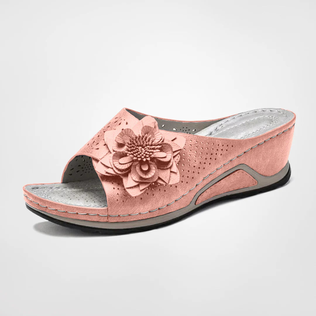 Anna - Sommerblomstrede sandaler