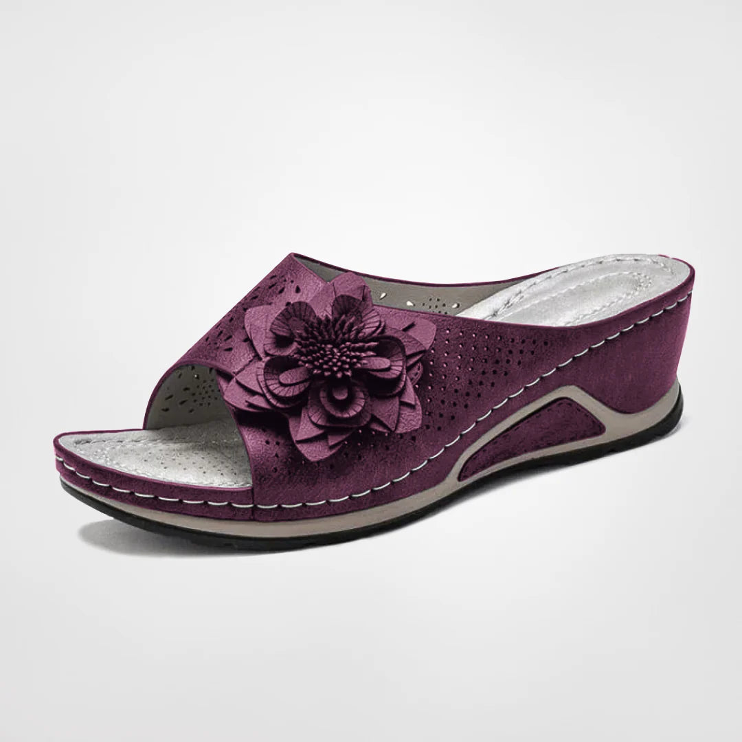 Anna - Sommerblomstrede sandaler