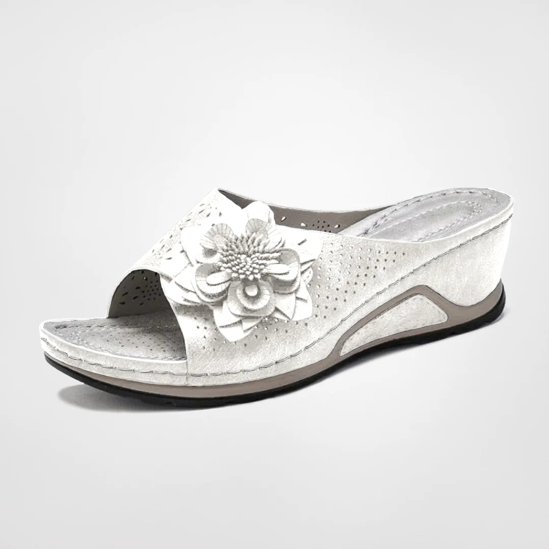 Anna - Sommerblomstrede sandaler