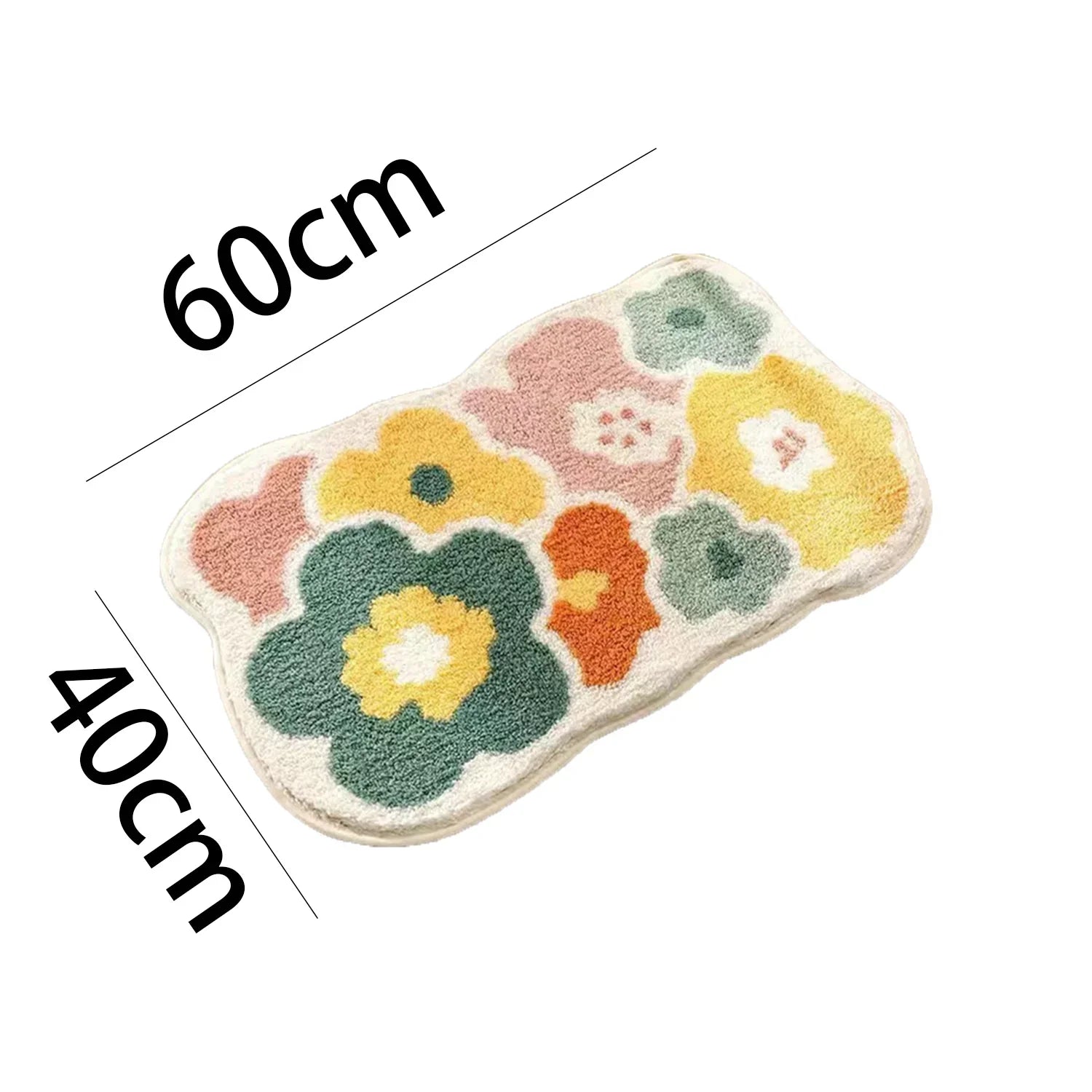 Blomstebløv Skridsikker Badeværelsesmåtte
