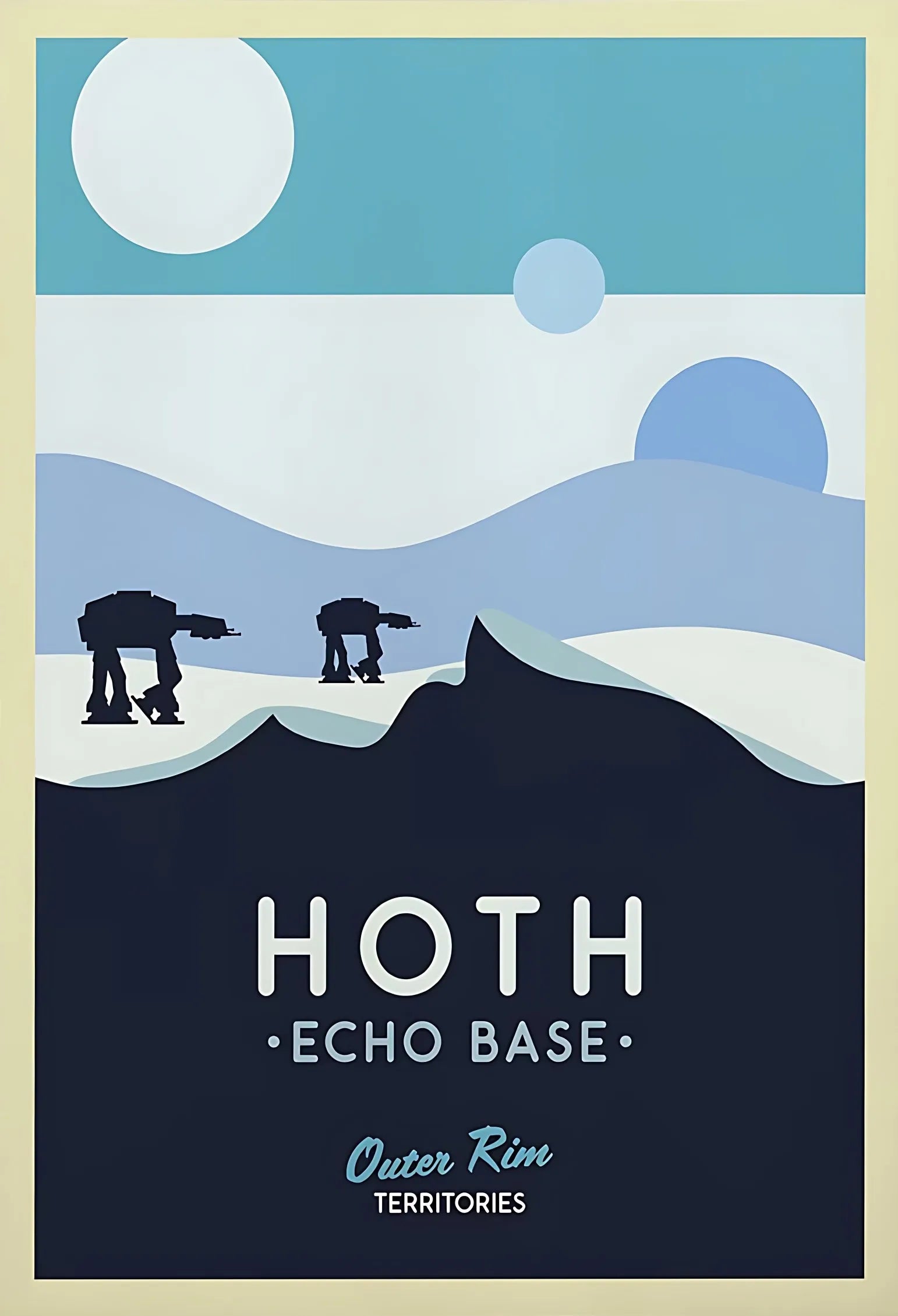 GalacticGetaways - Vintage Star Wars rejseplakat