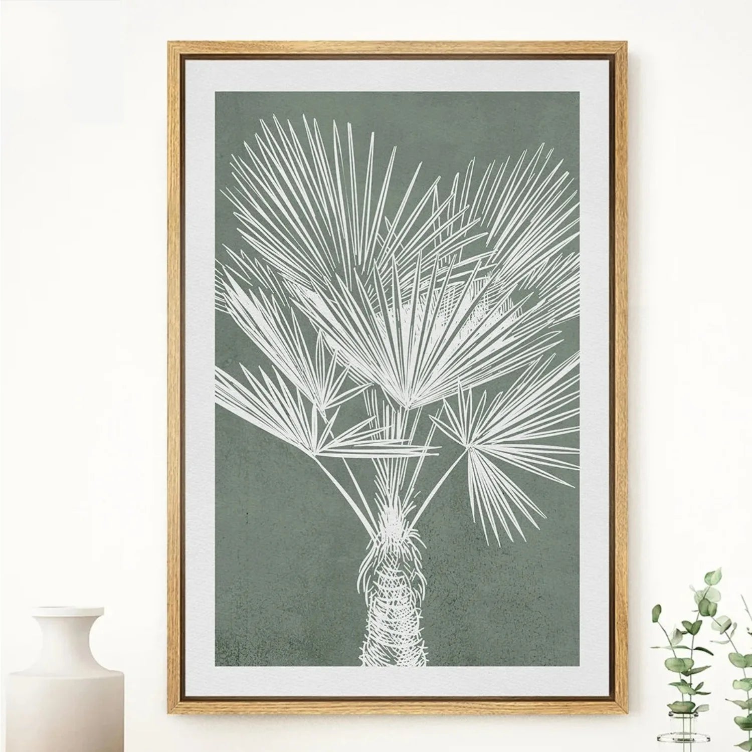 TropicalTranquil - Elegant botanisk vægplakat