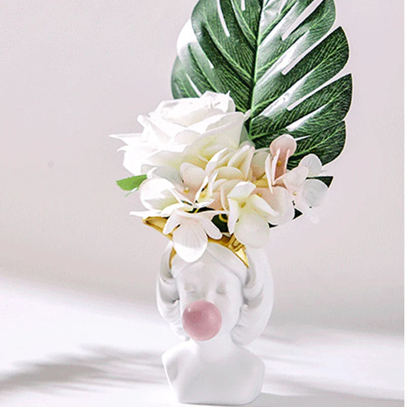 EarthenWhimsy Pop Art Vase – Kompakt Keramikvase