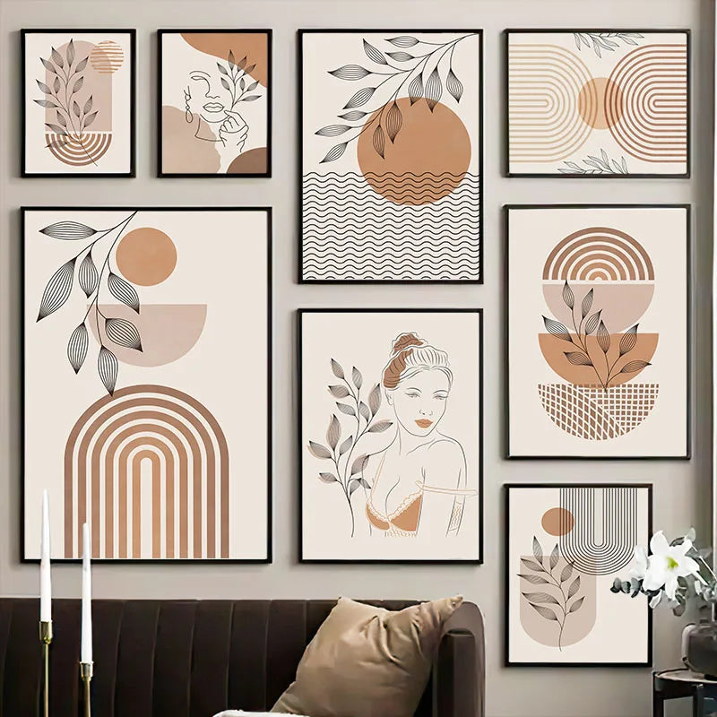 EarthEssence - Kreativ minimalistisk vægplakat