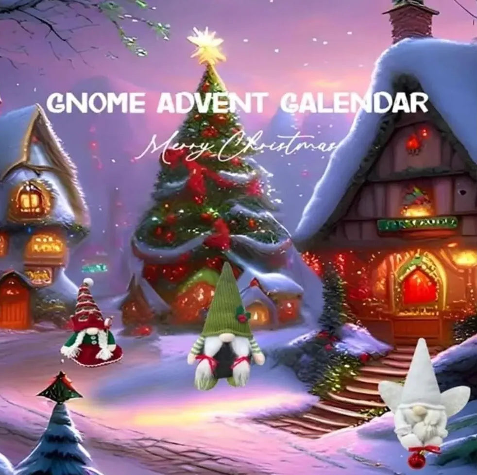 Julemandens adventskalenderdekoration