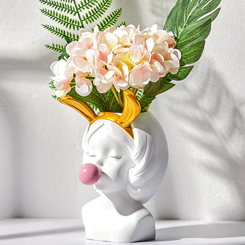 EarthenWhimsy Pop Art Vase – Kompakt Keramikvase