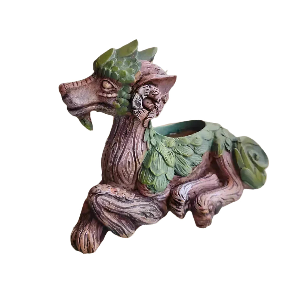 WhimsiDragon sukkulentplantekasse med legende fantasidesign