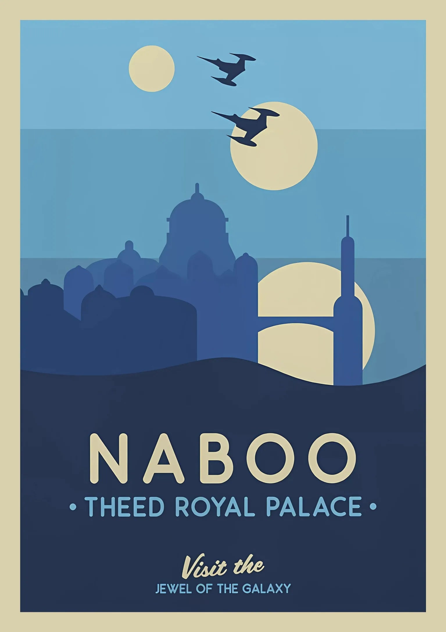 GalacticGetaways - Vintage Star Wars rejseplakat