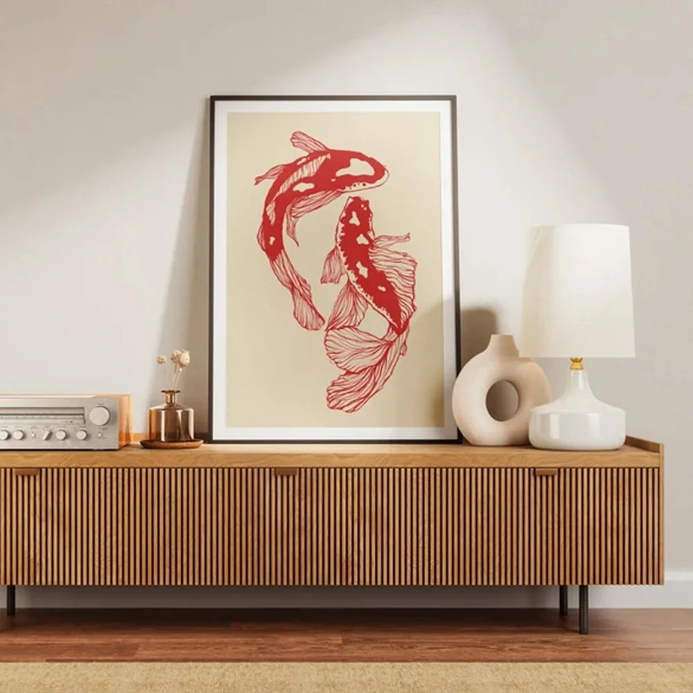 StrikeFlow - Elegance Kunsttryk Koï Fisk