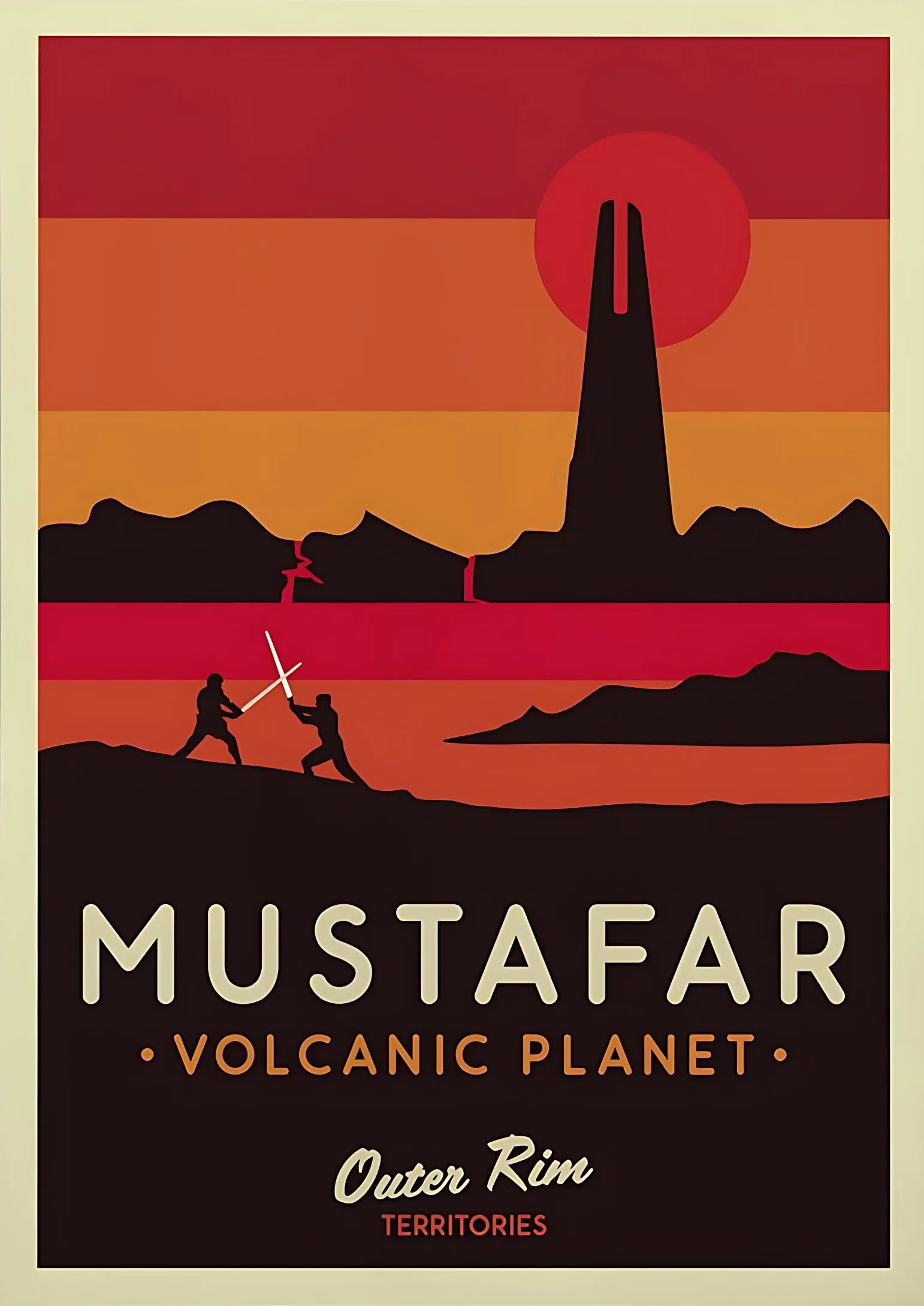 GalacticGetaways - Vintage Star Wars rejseplakat